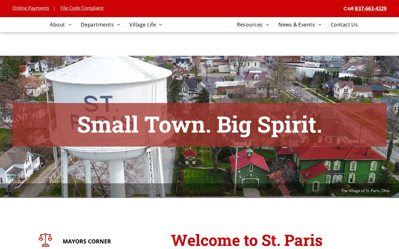 Champaign County St. Paris village contact route for arrest records